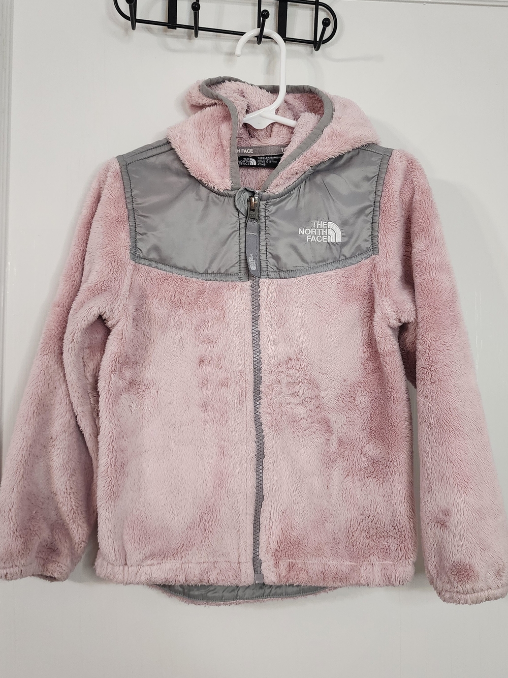 The North Face 4T OSO Pink Cozy Fleece Hooded Jacket